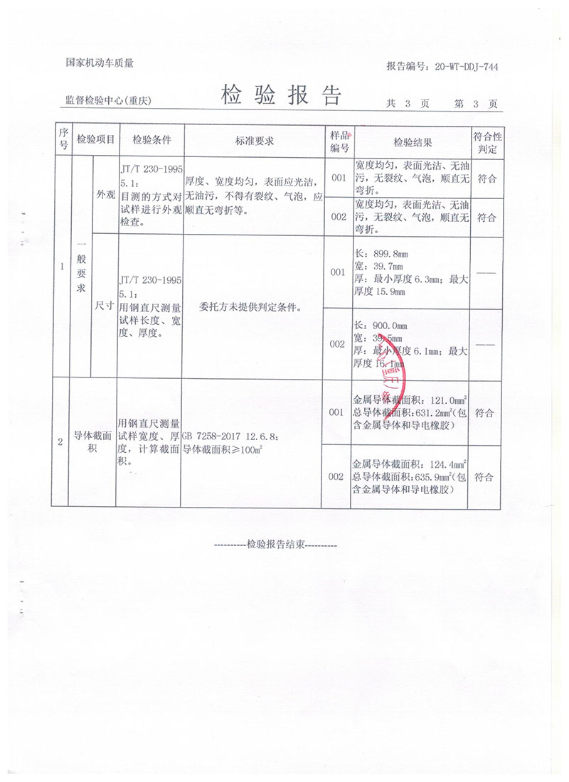 汽車導(dǎo)靜電拖地帶900報告